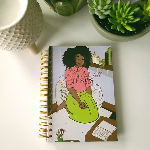 Pink and Green Prayer Journal